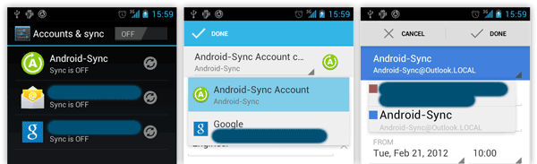 Android Yerel Hesap Android Yerel Hesap