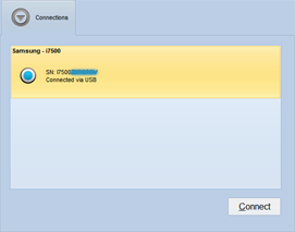 Android-Sync connection wizard