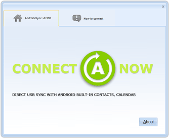 Android-Sync welcome screen